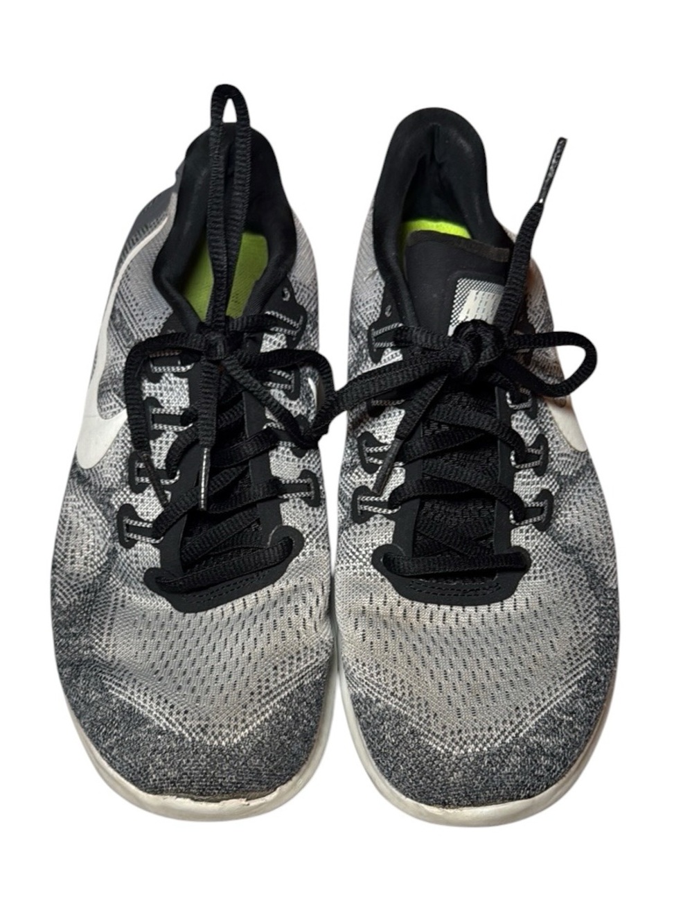 Nike Free Run 2017 Wolf Grey Black & White Shoes Women’s Size 9 VGUC